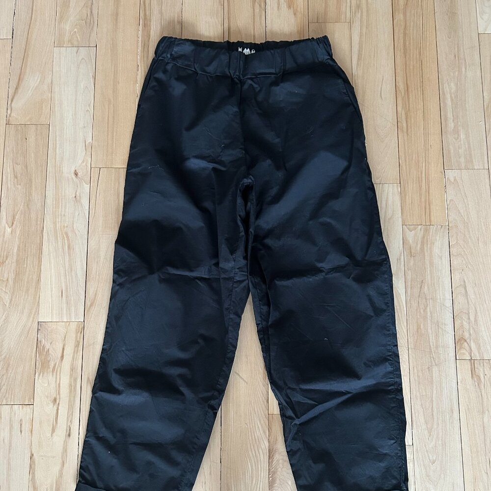 Labo.art Black Cotton Relaxed Pant